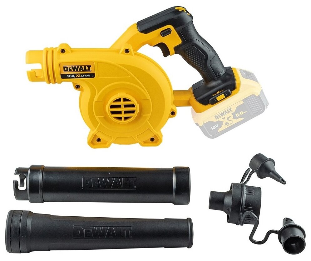 Аккумуляторный воздуходув XR 18 В DEWALT DCV100-XJ - фотография № 5