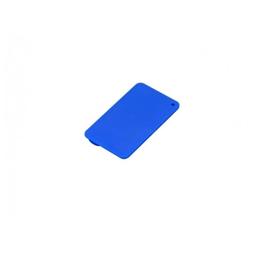 Флешка для нанесения логотипа виде пластиковой карточки (64 Гб / GB USB 2.0 Синий/Blue MINI_CARD1 под полноцветную печать фотографии)