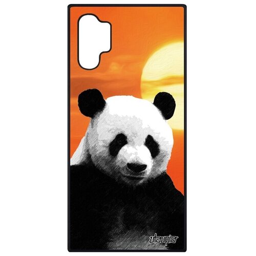 фото Ударопрочный чехол на телефон // samsung galaxy note 10 plus // "большая панда" детеныш медведь, utaupia, оранжевый