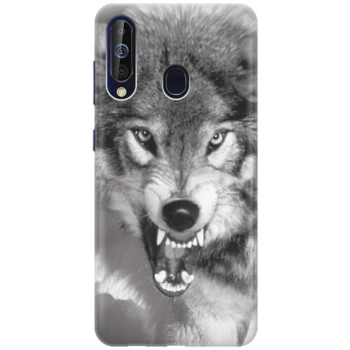 фото Силиконовый чехол на samsung galaxy a60 / m40 / самсунг а60 / м40 с принтом "волчий оскал" gosso