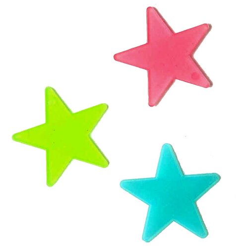 фото Набор звездочек светящихся в темноте (цветные) (100 шт) нет бренда