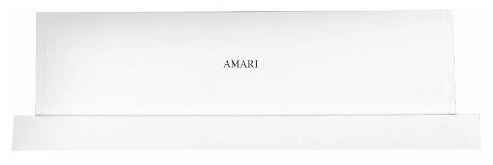 Встраиваемая вытяжка AMARI Slide 2М 60, цвет корпуса белый, цвет окантовки/панели белый - фотография № 1