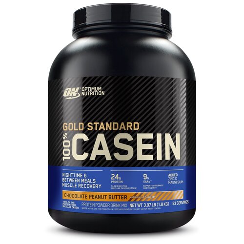 кофейный напиток zinus capuccino на коровьем безлактозном молоке 1 л Протеин Optimum Nutrition 100% Casein Gold Standard, 1820 гр., шоколад-арахисовое масло