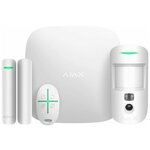 Ajax StarterKit Cam Plus White Комплект сигнализации с фотоверификацией тревог и поддержкой LTE - изображение