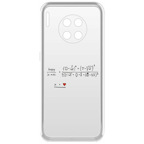 Чехол-накладка Krutoff Clear Case Праздничная формула для Huawei Mate 30