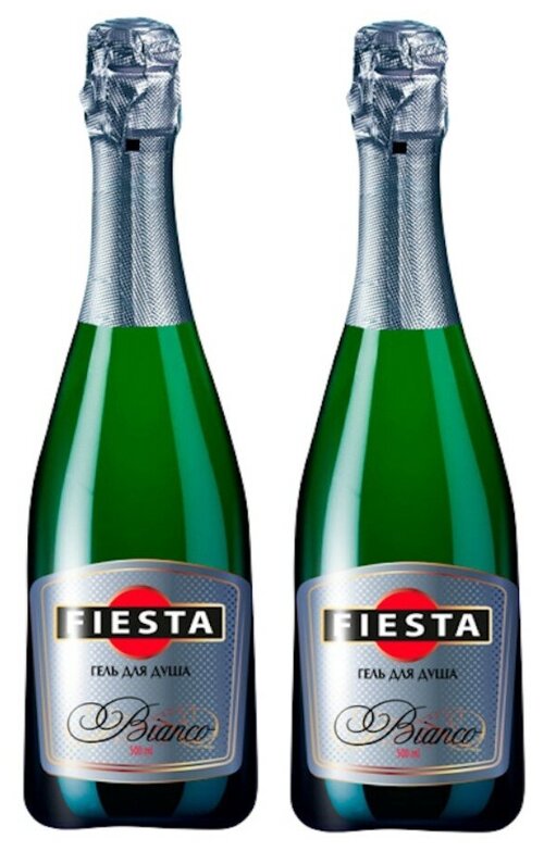 Fiesta Bianco Гель для душа в виде бутылки шампанского 500 мл 2 бутылочки