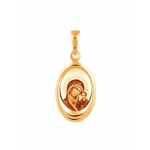 Иконка GOLD CENTER, красное золото, 585 проба подвеска иконка казанская богородица из красного золота 01п011049 эстет