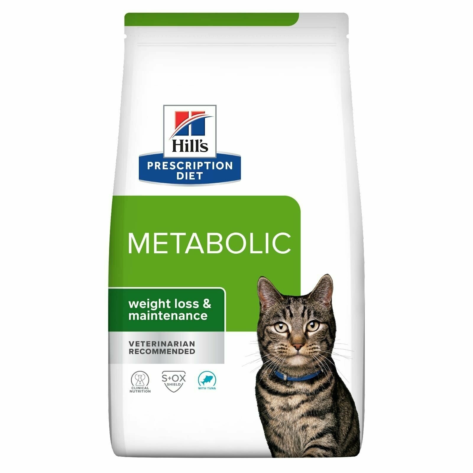 Hill's Prescription Diet сухой корм для кошек Metabolic улучшение метаболизма (коррекция веса) с тунцом, 1,5 кг