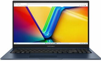 Ноутбук Asus Vivobook X1504ZA, Intel i3- 1215U ,16Gb SSD512Gb, Windows 11,Темно Синий, Подсветка клавиатуры. Русская клавиатура.