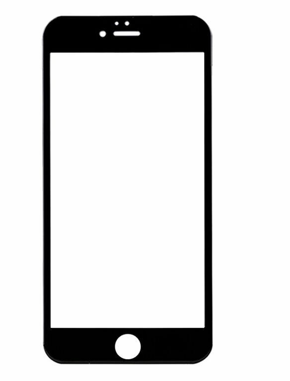 Защитное стекло для iPhone 6 Plus/6S Plus, чёрный, 3 штуки комплект