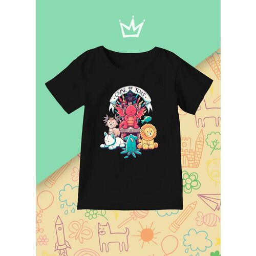 фото Футболка каждому своё, размер 128, черный