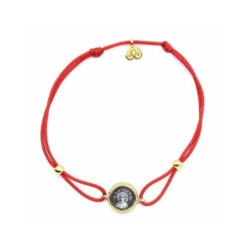 Браслет-нить Анастасия, серебро, 925 проба, золочение, длина 10 см.