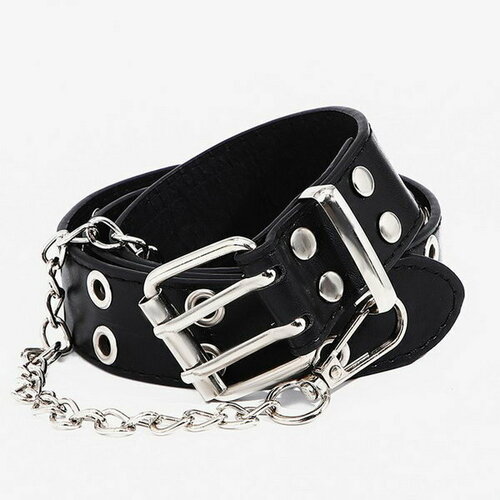 фото Ремень сима-ленд, размер 85, черный сима-лэнд