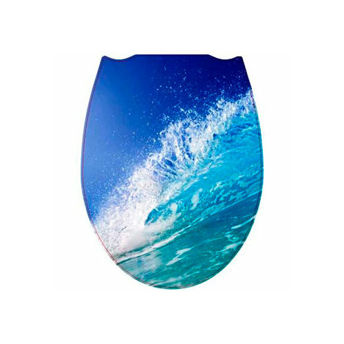 Сиденье для унитаза фотопринт волна 170 799₽