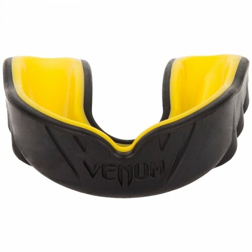 Боксерская капа взрослая, спортивная, защитная для зубов Venum Challenger - Black/Yellow боксерская капа взрослая спортивная защитная для зубов venum challenger black khaki