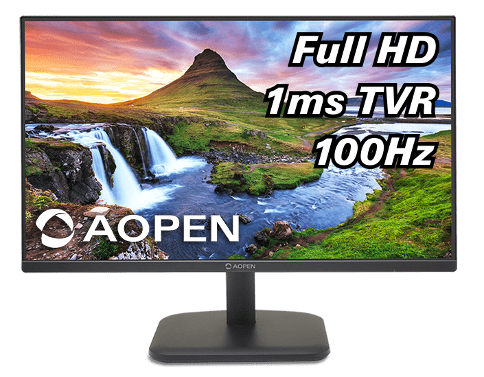 Монитор 27' AOPEN 27CL1Ebmix 1920x1080, 1 / 5ms, 250cd, 100Hz, 1xVGA+1xHDMI(1.4)+SPK+Audio out+Audio in, Speakers 2Wx2, FreeSync (by ACER) (UM. HC1EE. E02)