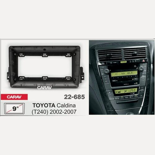 Изображение товара Переходная рамка 9" Android для TOYOTA Caldina (T240) 2002-2007 CARAV 22-685