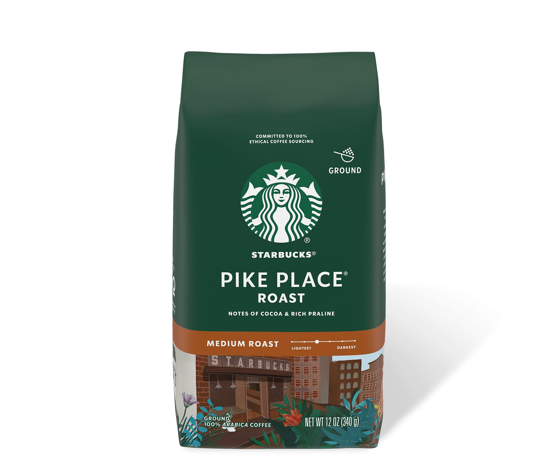 Кофе молотый Starbucks Pike Place roast 340г (США) - средняя обжарка