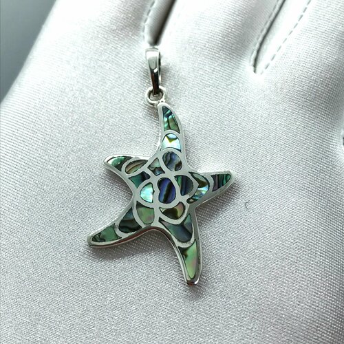 Подвеска, серебро, 925 проба, перламутр