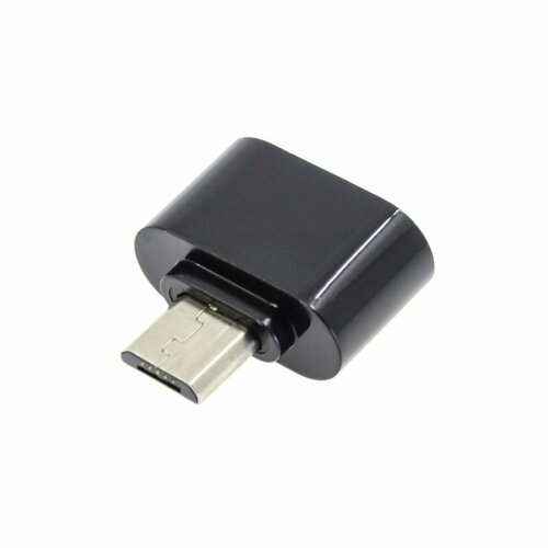 OTG-адаптер USB-MicroUSB (маленький) черный адаптер otg pero ad02 microusb usb металл черный