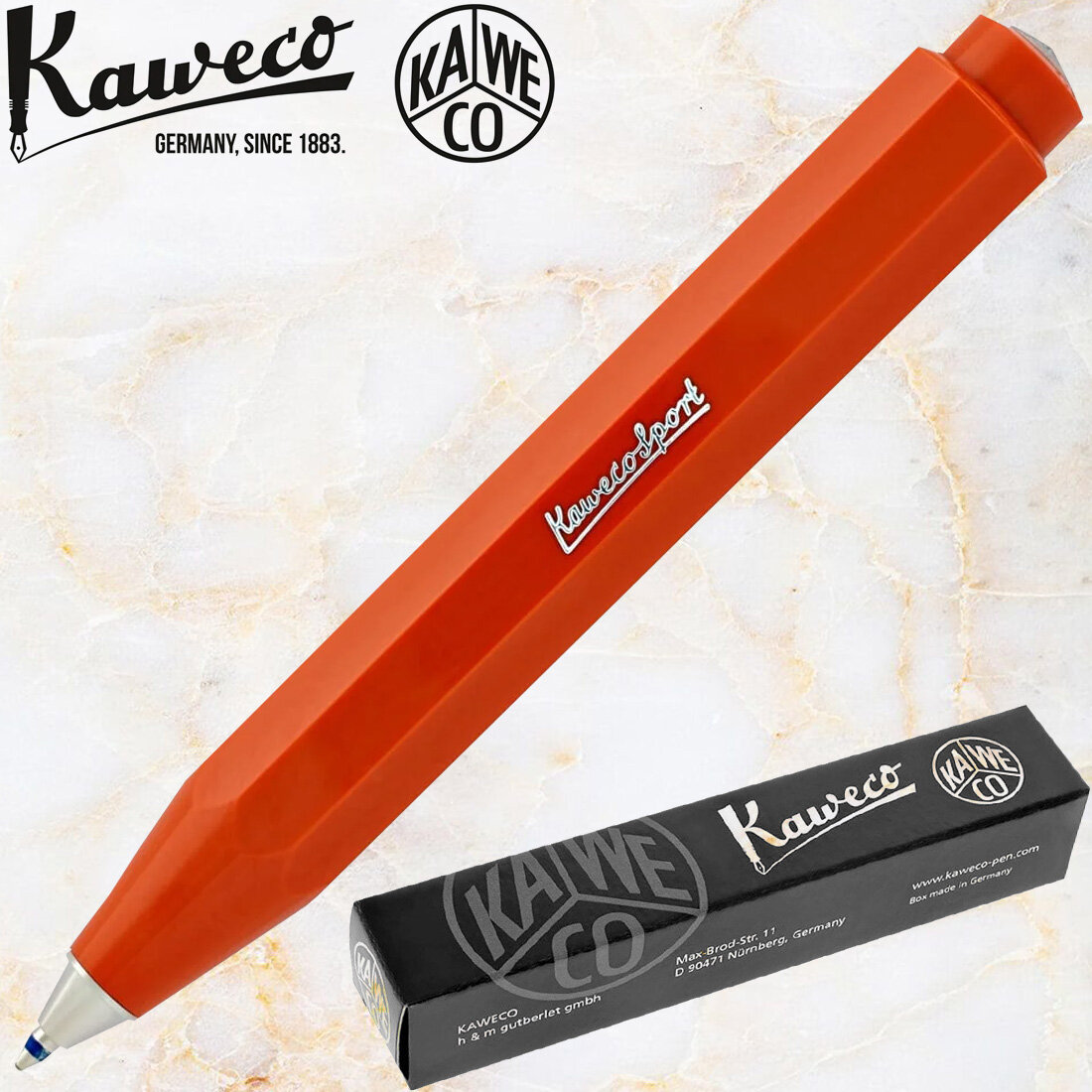 Ручка шариковая KAWECO SKYLINE Sport Fox (10001692) 1.0 мм оранжевый