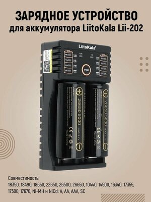 Зарядное устройство для аккумулятора LiitoKala Lii-202