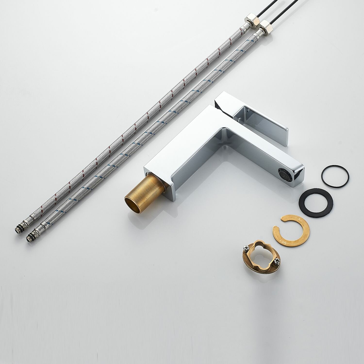 Смеситель Rose R1801-1, для раковины, латунь CW617N, хромированное покрытие — фото 1