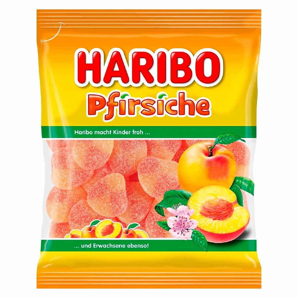 Жевательный мармелад Haribo Pfirsiche со вкусом персика (Германия), 175 г