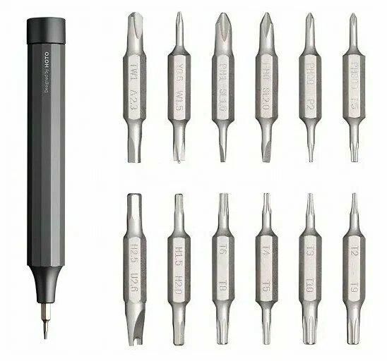 Отвертка Xiaomi Hoto Precision Screwdriver Kit 24 in 1 QWLSD004 серый