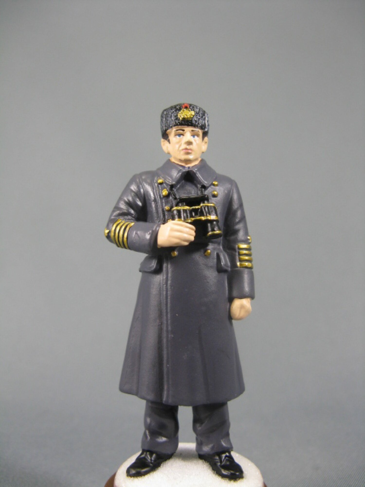 Оловянный солдатик 54мм. Офицер ВМФ в зимней форме, 1941-1943 гг