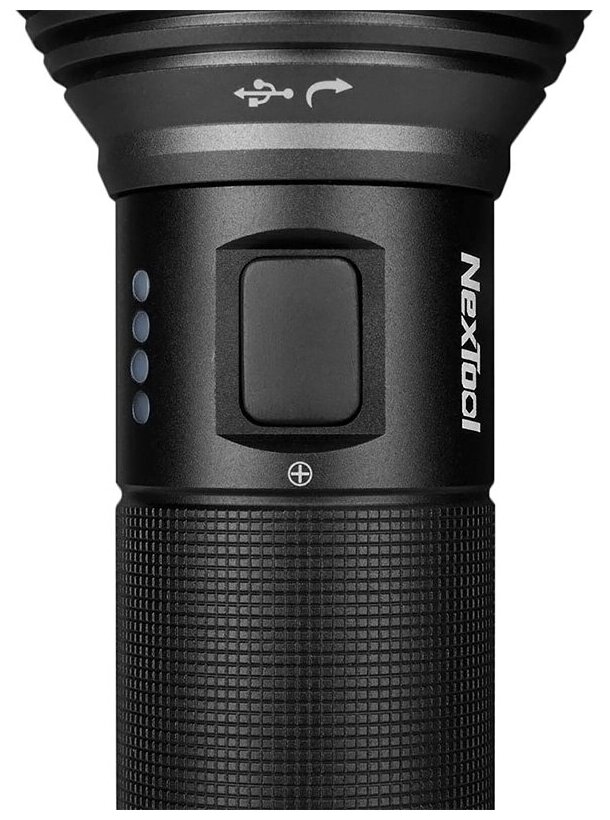 Унитазы Xiaomi Светодиодный фонарик NexTool Outdoor Glare Flashlight Black 2000 Lm