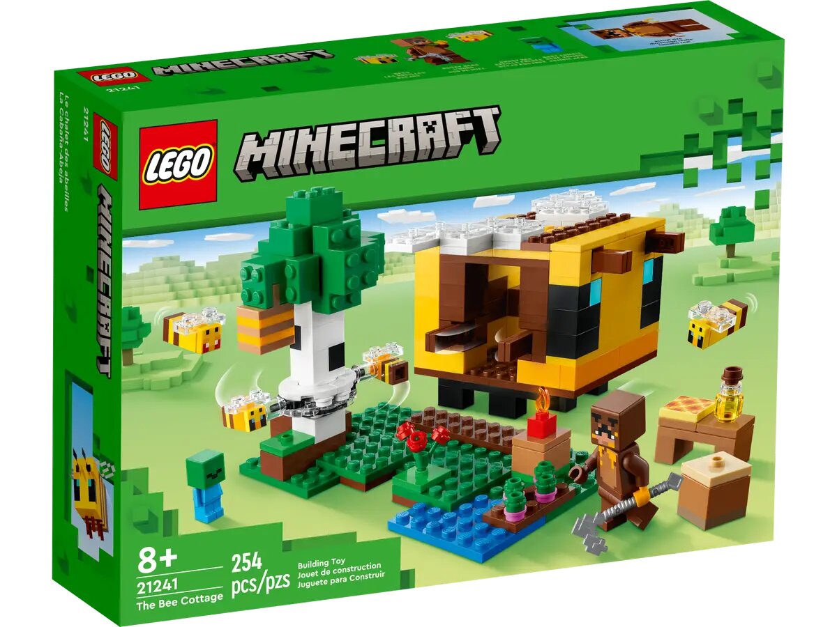 Конструктор Lego Minecraft Пчелиный коттедж 21241