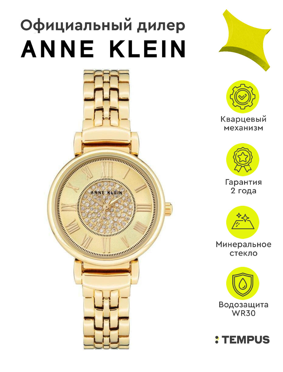 Женские наручные часы Anne Klein Steel 3872CHGB