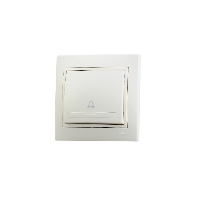 Кнопка звонка LEZARD MIRA крем со вставкой
