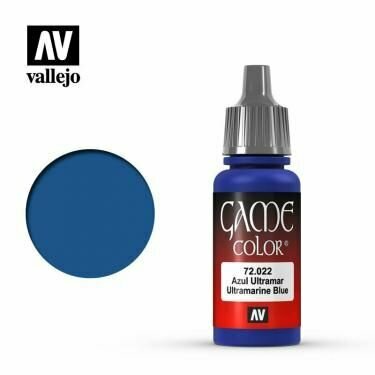 Краска акриловая Vallejo GAME COLOR 022 : 17 ML. ULTRAMARINE BLUE