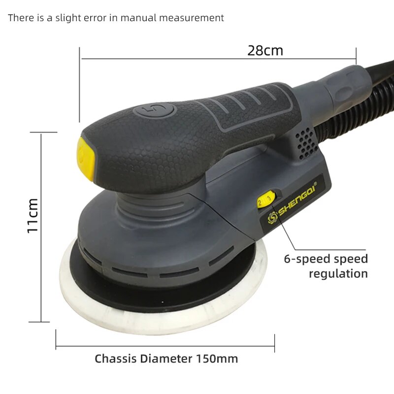 Электрическая шлифовальная машина NoEnName_Null 150666150 6 дюймов, 1 pcs