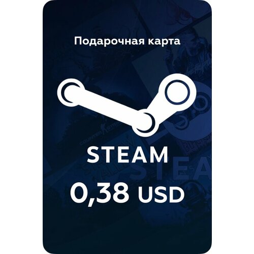 Пополнение кошелька Steam на 018 USD Gift Card 018 Весь мир без РФ 79₽