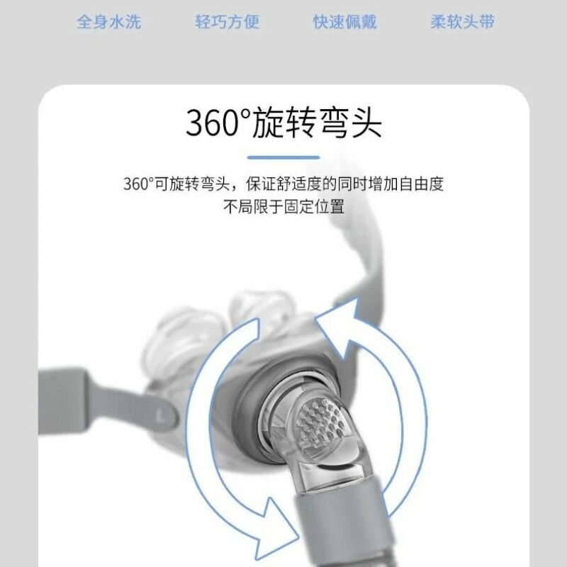 Изображение Носовая маска для ингалятора, с креплением к голове BMC CPAP СИПАП P2