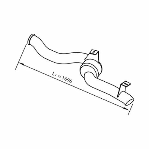 Труба выхлопного газа, DINEX 22610 (1 шт.)