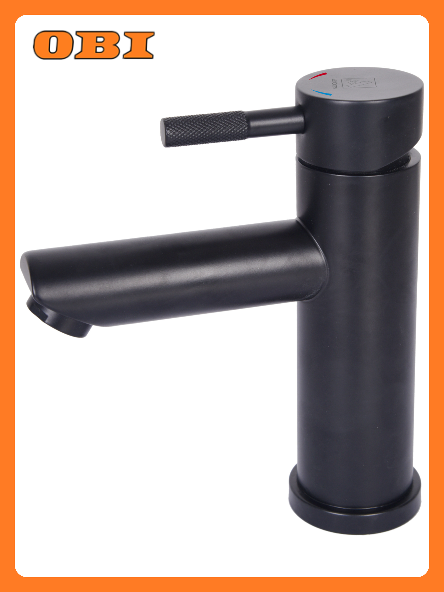 Смеситель для раковины ARGO SOLID латунь черный фиксированный излив аэратор