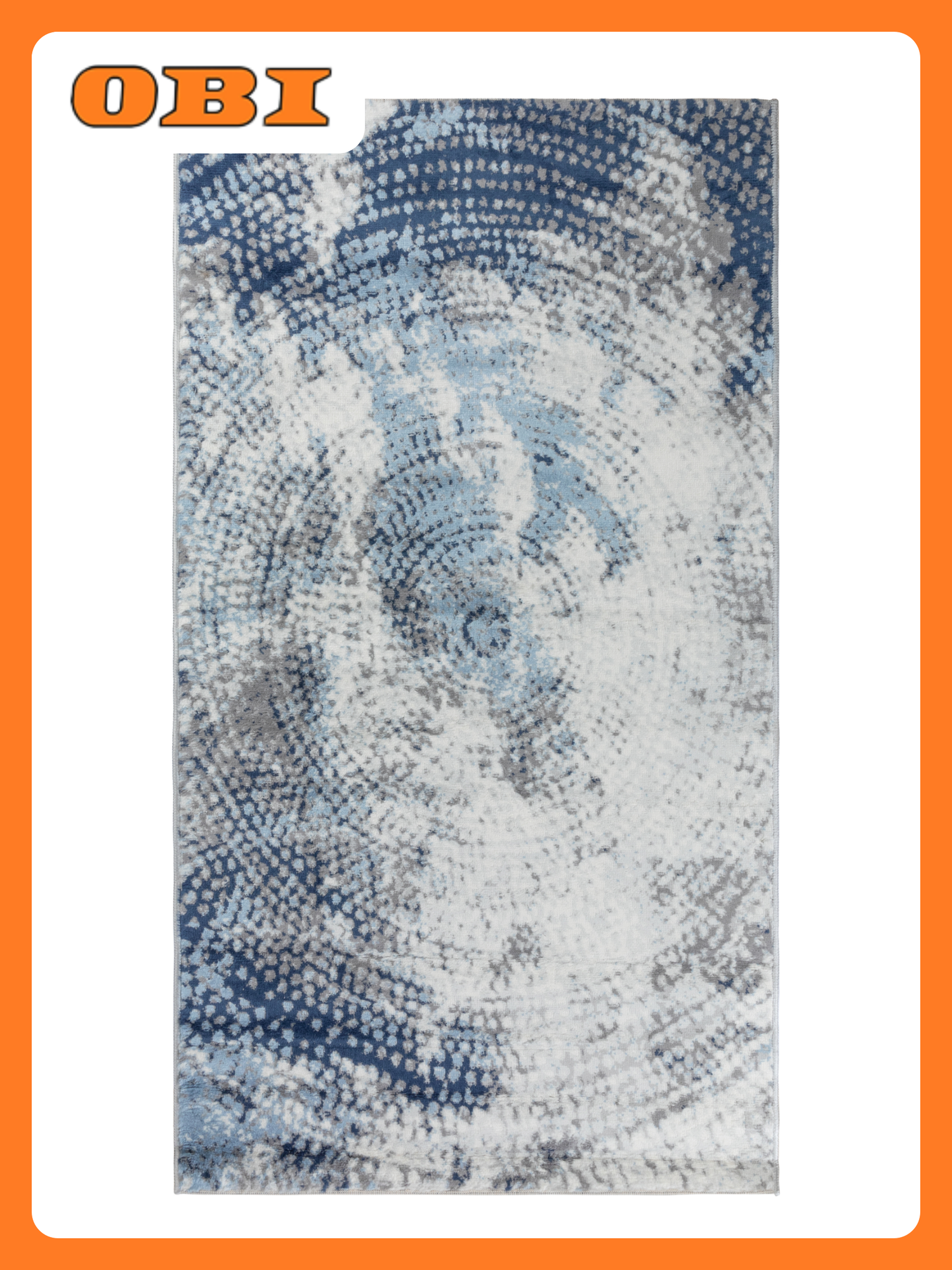 Ковер FLORES 0.8x1.5 м полипропилен джут абстрактный дизайн