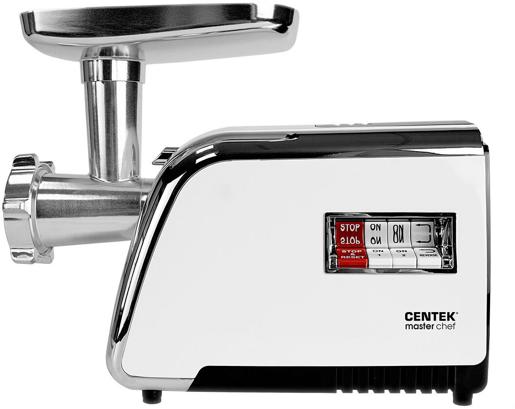 Мясорубка электрическая CT-1602 Juice белый/хром