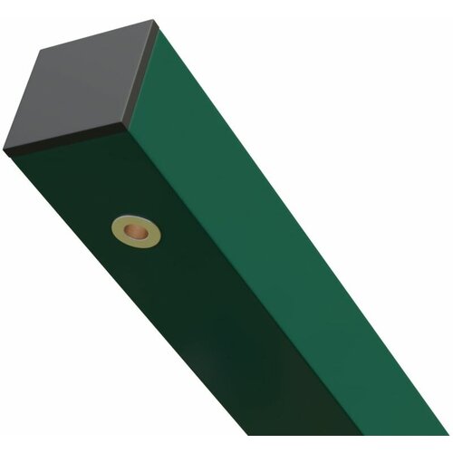 Столб для забора 1000 х 40 х 40 мм зеленый столб для забора 62х55х1 4 мм 3 м 4 отверстия зеленый ral 6005