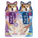 Корм для собак влажный Japan Premium Pet №1 Мясное пюре в сливочном соусе с икрой тунца / №2 Мясное пюре в сливочном соусе с овощами, 90 г - изображение