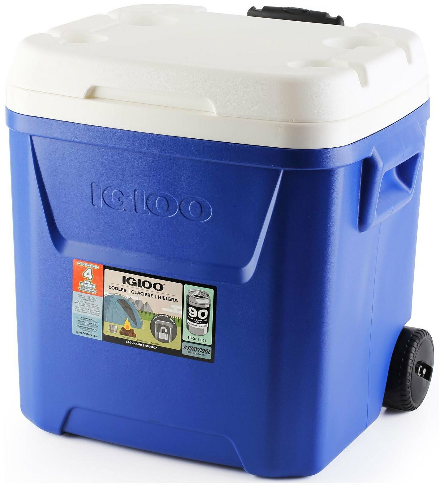 Контейнер изотермический Igloo Laguna 60 QT Roller blue