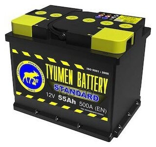 Tyumen Battery^6ct55l1 Аккумулятор 55 А/Ч Tyumen Battery 525a (Прямая Полярность) (242*175*190) TYUMEN BATTERY арт. 6CT55L1