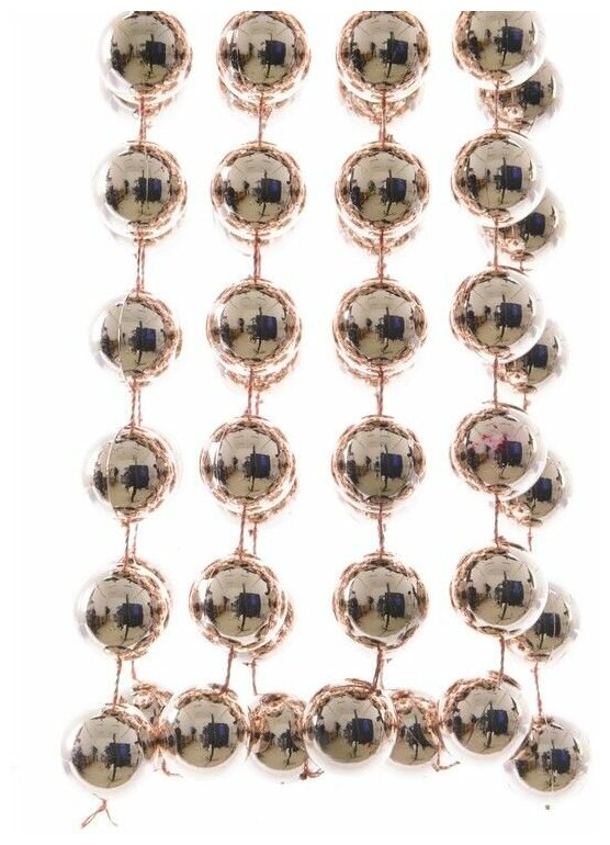 Бусы пластиковые гигант цвет: нежно-розовый 20 мм 27 м Kaemingk 001780