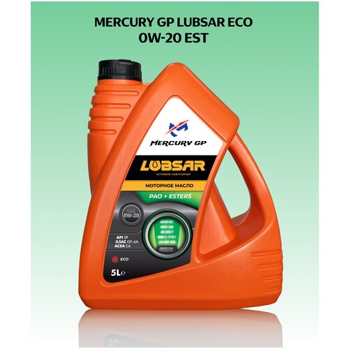 Моторное масло MERCURY GP LUBSAR ECO 0W-20 EST 5 л.