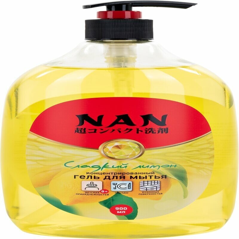Средство для мытья посуды Nan Сладкий лимон 800мл NAN Japan - фото №10