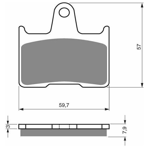 Колодки тормозные дисковые GOLDfren 148 AD кросс SBS 715, EBC FA 254, Ferodo FDB 2111, OEM 43082 1182